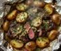 Garlic Butter Steak and Potato Foil Pack Delight